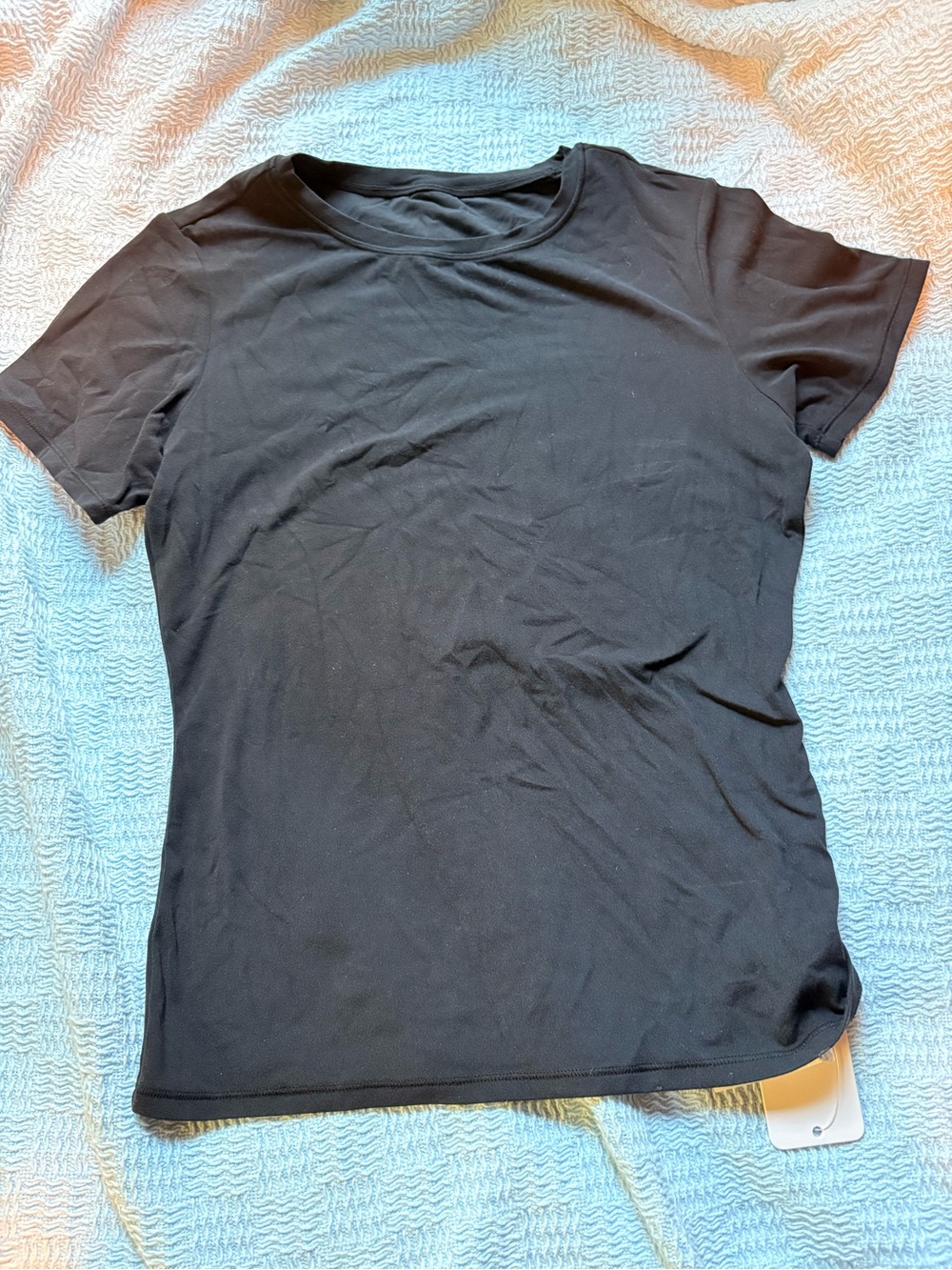 CRZ YOGA Black Short Sleeve Crew Neck Tee